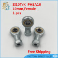 Free Shipping 10mm Female SI10T/K PHSA10 si10tk Threaded Rod End Metric Threaded Threaded Bearing SI10TK 10mm Stem