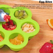 7 Hole Portable Multifunction Egg Bites Molds Safety Silicone Baby Food Container Breast Milk Storage Box Reusable Freezer Tray