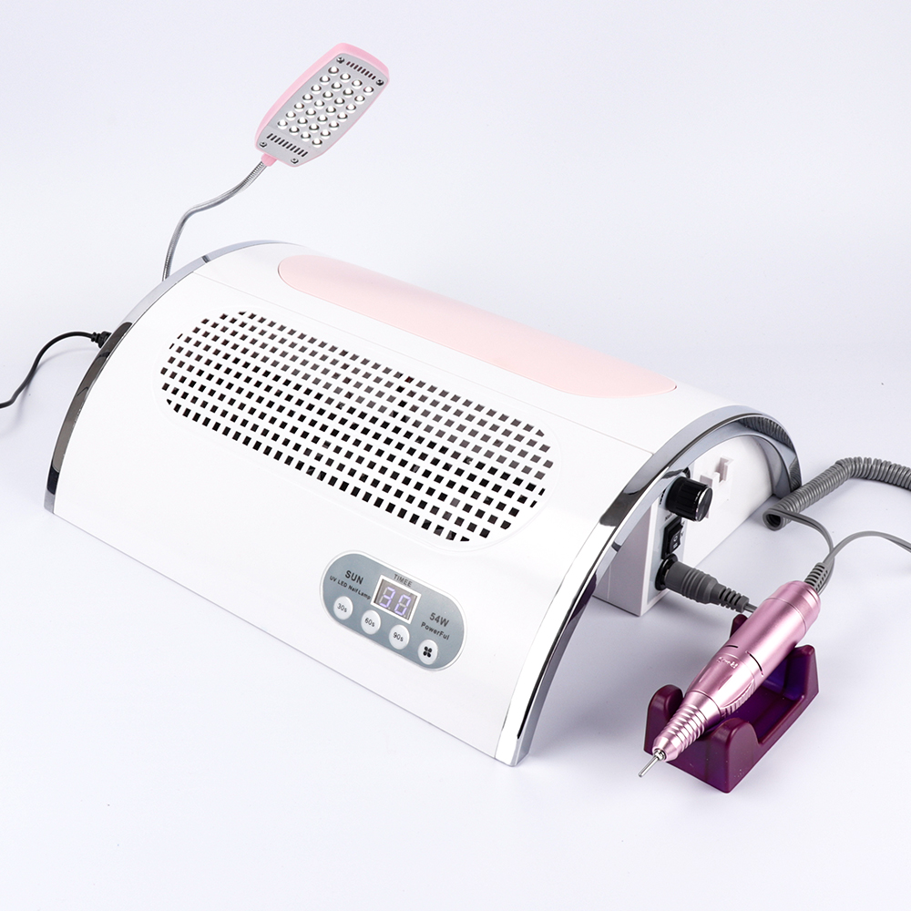 72W Nail LED UV Lamp Vacuum Cleaner Suction Dust Collector 25000RPM Drill Manicure Machine Remover Polisher Nail Tools