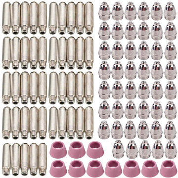 90pcs AG60 Plasma Cutting Consumable Plasma Torch Tip Electrode Consumable Cutter Kit SG55 Plasma Cuting Machine Accessories