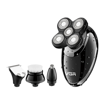 4in1 rotary electric shaver wet dry electric razor for men rechargeable facial beard shaving machine cleaning shaver bald head