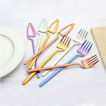 4pcs Dining Spoon Fork Cutlery Set Ice Cream Desserts Soup Coffee Use Home Kitchen Table Decor Flatware Sets kitchen tools