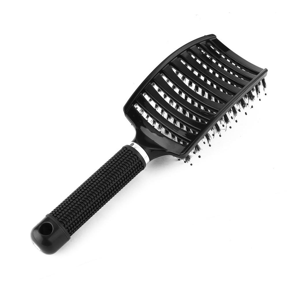 Girls Hair Scalp Massage Comb Hairbrush Bristle Nylon Women Wet Curly Detangle Hair Brush for Salon Hairdressing Styling Tools