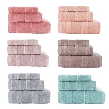 3 Pcs Breathable Absorbent Bathroom Beach Bath Sheet Face Towel Square Towel Set 72XF