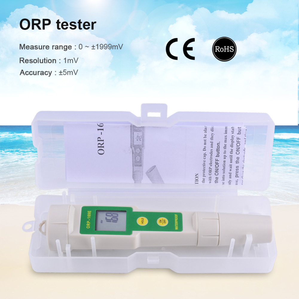 Digital ORP Water Meter Water Tester 0~+/-1999mV Test Redox Potential Negative Potential Test Pen for Hydrogen generator
