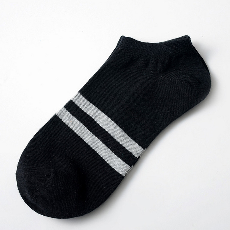 10pcs=5pairs Men's Socks Cotton Stripe Boat Socks All Seasons Spring Autumn Male Casual Harajuku Breathable Men Ankle Sock Meias