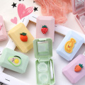 2021 Cute Glasses Cosmetic Contact Lenses Box Contact Lens Case for Eyes travel Kit Holder Container Travel Accessaries
