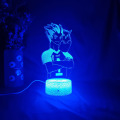 Figure Kotaru Bokuto from Anime Haikyuu MSBY Upward Lighting 3D Illusion Night Lamp Otaku Gift LED Sensor Lights Home Decoration