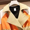 2020 New Plus Size Women's Spring Autumn Long Trench Coat Casual Long Sleeve Windbreaker outerwear M68