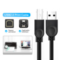 USB 2.0 Printer Cable 1m 3m Male to Male USB Type A to B Cord Square USB Data Cable For Canon Epson Scanner Fax Machine Printer