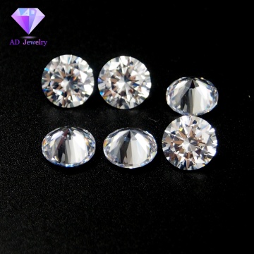 Wholesale Cubic Zirconia Stone Heat Resistant Casting White Zirconia Loose Gemstone