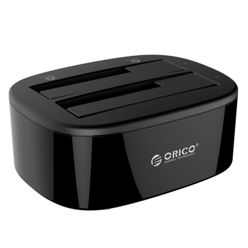 ORICO 6228US3 3.5 Inch Dual Bay USB 3.0 To Sata Hdd Ssd Case Docking Station Hard Drive Tool Free Duplicator 16TB For PC(EU Plug