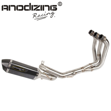 Motorcycle Full Exhaust System Header Loop Front Pipe Muffler For YAMAHA MT09 FZ09 MT-09 FZ-09 2014-2018 XSR900 NOT For Tracer