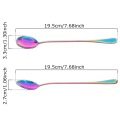 New Stainless Steel Long Handled Coffee Spoon Home Party Cold Drink Fruit Ice Cream Dessert Tea Spoon #260599