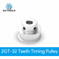GKTOOLS GT2 Timing Pulley 2GT 32 Tooth Teeth Bore 5/6/6.35/8/10mm Synchronous Wheels Width 6/10mm Belt 3D Printer Parts