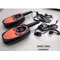 T628 1w Long range vox 2 channel monitor FRS GMRS radio walkie talkies pair mobile portable radios interphone 121 private code