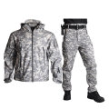 Tactical Jacket Men Soft Shell Jackets Army Waterproof Camo Hunting Clothes Suit Camouflage Shark Skin Military Coats+Pants