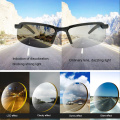 Photochromic Lens Driver Goggles Anti-glare Anti-UV Night Enhanced Light Glasses Fashion Sunglasses Goggles Car Accessor