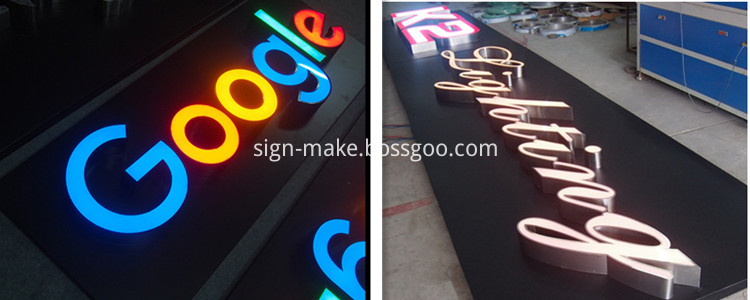 bronze letters