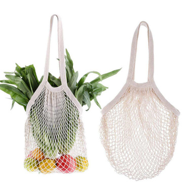 New Hot Sale Mesh Net Turtle Bag String Supermarket Shopping Bag Reusable Fruit And Vegetable Grocery Storage Tote Handbag