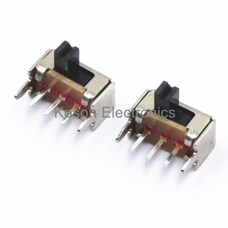 20Pcs 3 Pin PCB 2 Position 1P2T SPDT Miniature Slide Switch Side Knob