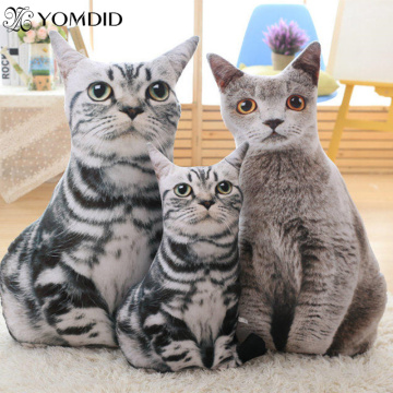 Soft Animal Cushion Funny Cats Pillows Christmas Cat Dog Toys Creative Cute Cat Shape Pillows Funny Birthday Gifts Plush Toys