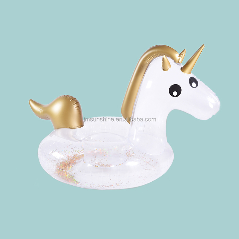 Glitter Inflatable Unicorn Inflatable Swimming Float Pool 3