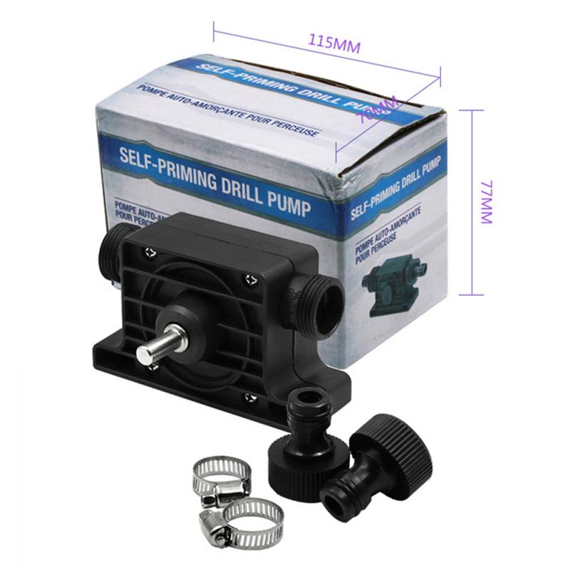 1Pcs 2020 New Portable Electric Drill Pump Diesel Oil Fluid Water Mini Hand Self-priming Transfer Pumps Dropshipping