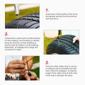 Heavy Duty Tubeless Tire Puncture Repair Tool Set T-Handle Tyre Plug Kit for Car Truck Motorcycle Bike Jeep