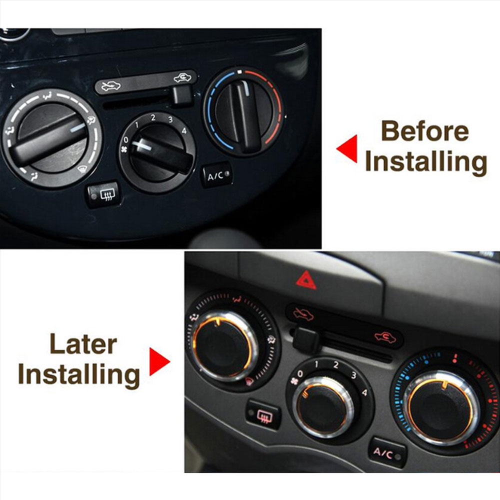 Fit For TOYOTA Vios 2002 2003 2004 2005 2006 Yaris 3PCS Car Air Conditioning Heat Control Switch Knob AC Knob Car Styling