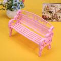 Garden Chair Miniature Dollhouse Furniture Accessories Outdoor Chair Park Bench For Barbie House Garden Play House Toys Hot Sell