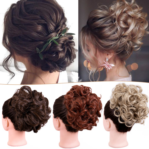 Scrunchie Combs Bun Curly Updo Hairpieces for Women Supplier, Supply Various Scrunchie Combs Bun Curly Updo Hairpieces for Women of High Quality