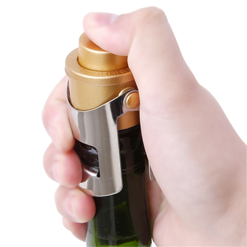 Sealing Bottle Cap Wine Beer Bottle Cork Plug Stainless Steel Champagne Sparkling Stopper Wine Bottle Stopper Bar Tools