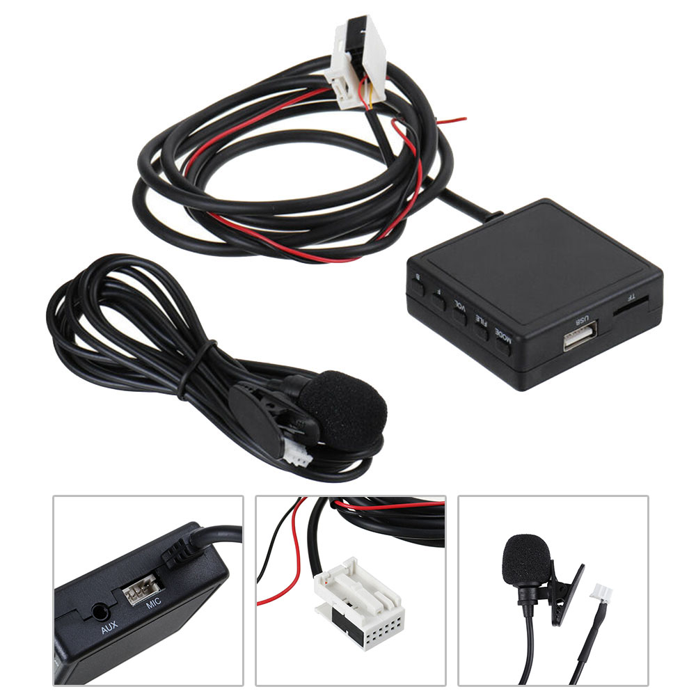 Car Bluetooth Adapter Black D82796 Audio ABS For BMW E60 E63 E64 E65 E66 Series 1 3 Replacement