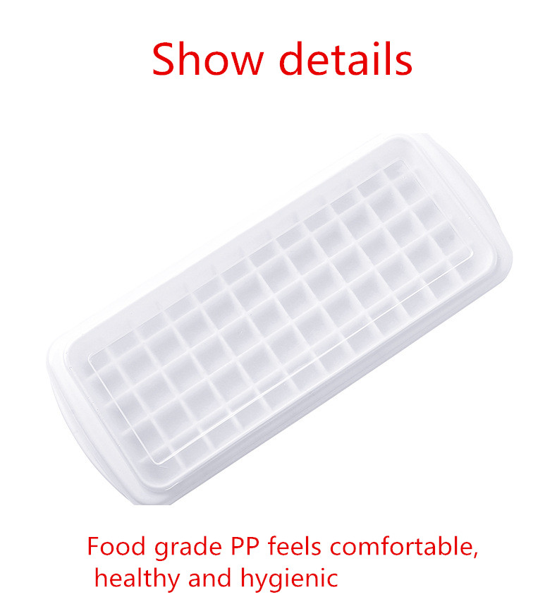 12/48/60 Grid Food Grade Plastic With Lid DIY Mold Ice Cube Maker Model Refrigerator Accessory Kitchen Tool Moldes De Silicona