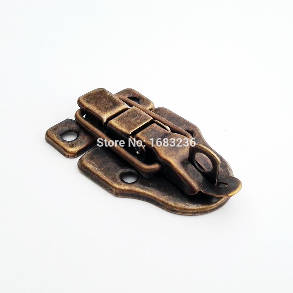 4pcs Heavy Duty Trunk Toggle Catch Jewelry Chest Wooden Wine Box Case Suitcase Hasp Latch Can Hold Load Padlock Lock 40x63mm