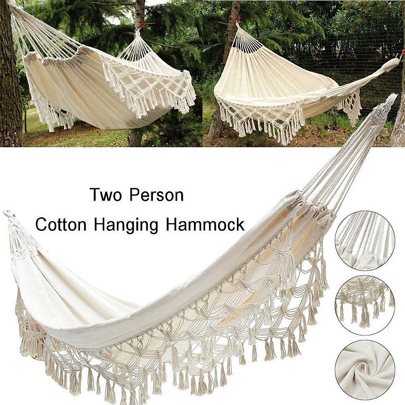 Leisure Bed Hammock Hanging-Bed Hunting Double-Sleeping-Canvas Outdoor Camping Hamac