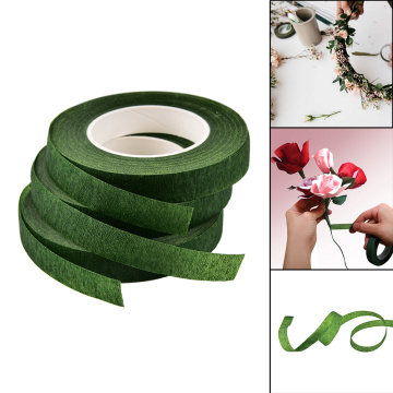 2020 Stationery Tape Floral Resealable Stretchy Tape 1PC 12m DIY Decorative Masking Tape Green Office Adhesive Tape