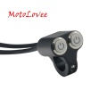 MotoLovee 22mm Motorcycle Switches Headlight Hazard Brake Fog Light Start Kill ON-OFF Control Double Switch With Indicator Light
