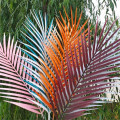 10pcs Artificial Single Palm Leaf Simulation Plant Plastic Palm Tree Branch Greenery Plant for Floral Arrangement Palm Sunday