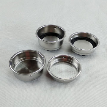 Coffee machine accessories 51mm basket powder cup container Italian stainless steel coffee utensil filter