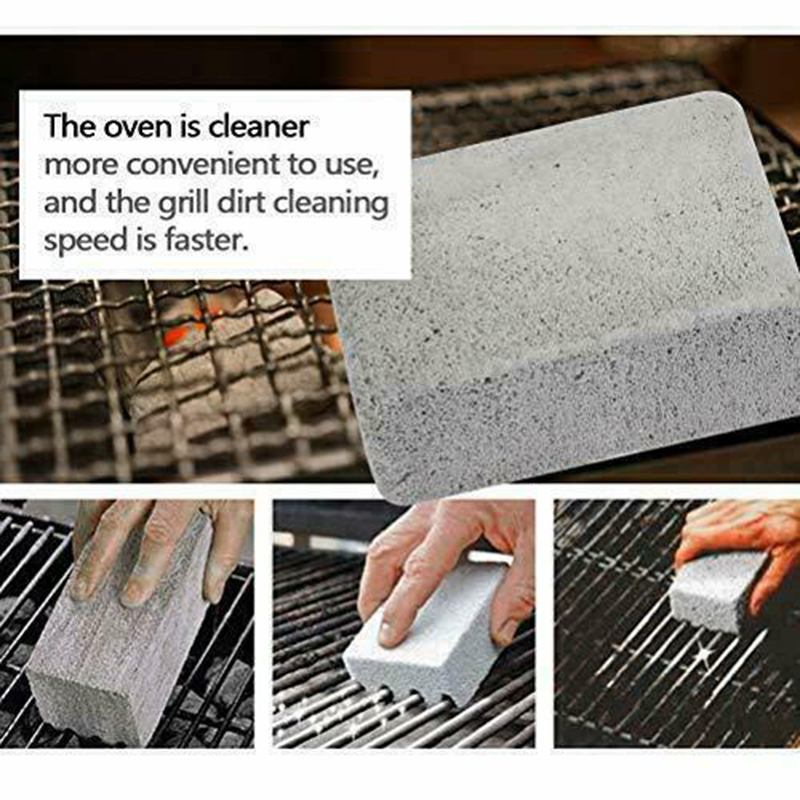 2pc BBQ Grill Cleaning Brick Block Barbecue Cleaning Stone BBQ Racks Stains Grease Cleaner BBQ Tools Kitchen Gadgets Dropship