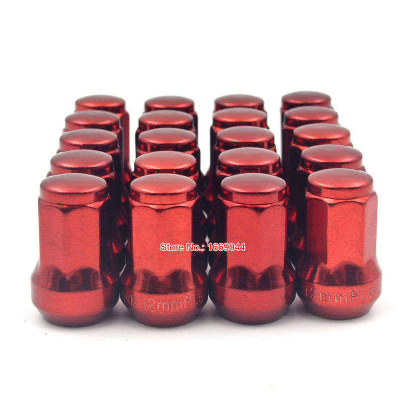 32mm M12X1.5 / M12X1.25 Black/red/blue/rainbow Car Racing Wheel Lug Nuts