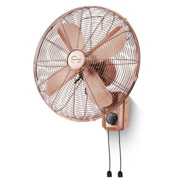 Golden Retro Wall Fan Antique 16 Inch High Quality Metal Fans Cooler European Remote Control 220V 100W