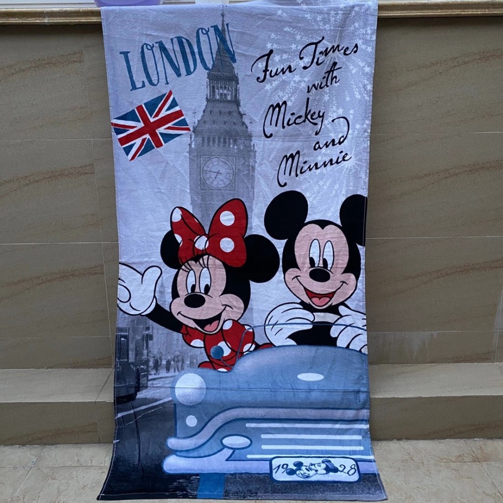 Disney Cute Mickey Minnie Mouse Daisy Bath Towel Baby Boys Girls Kids Swimming Towels 100% Cotton 70x140cm