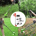 Cordless Grass Trimmer 21V Adjustable Lawn Mower Home DIY Garden Pruning Cutter Powerful Garden Tools with 2Pcs Battery