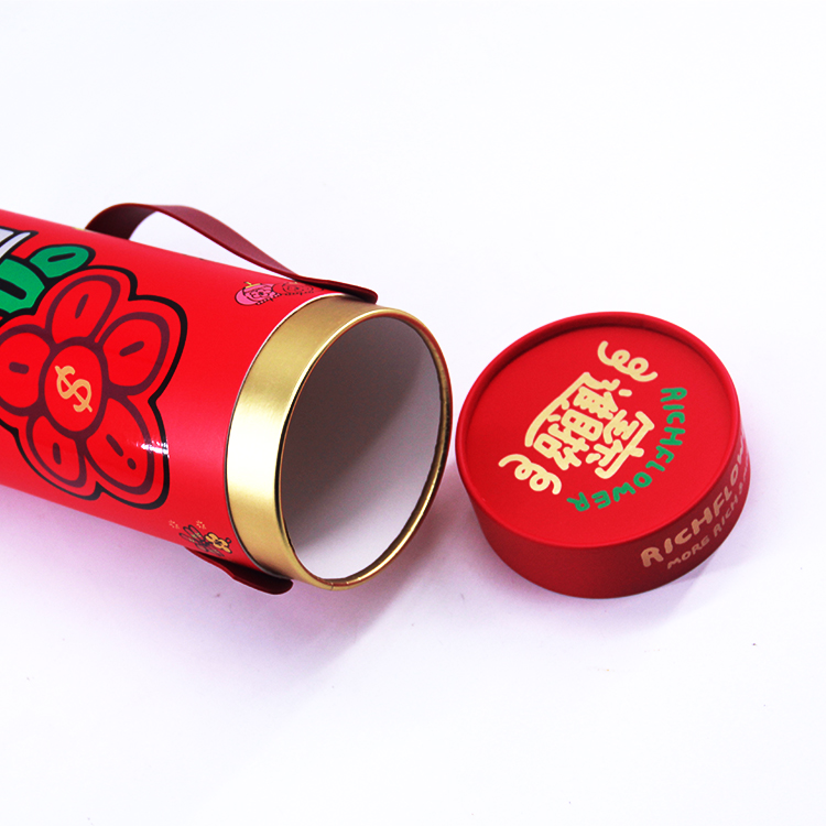 Handheld rope gift box paper tube