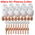 40Pcs Air Plasma Cutter Consumables Extend Fit Soldering iron Soldering Welderes Torch Parts for PT-31 LG-40 Torch CUT-40 50