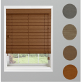 Dark Brown Wooden Grain Venetian Blinds