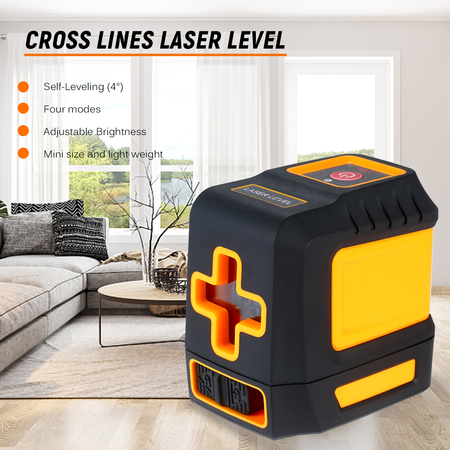 Professional Laser Level Horizontal and Vertical Cross Line Self Leveler Auto-Leveling Spirit Level Cross Laser Lines